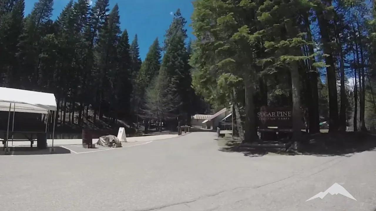 Men gathering at Sugar Pine Christian Camp