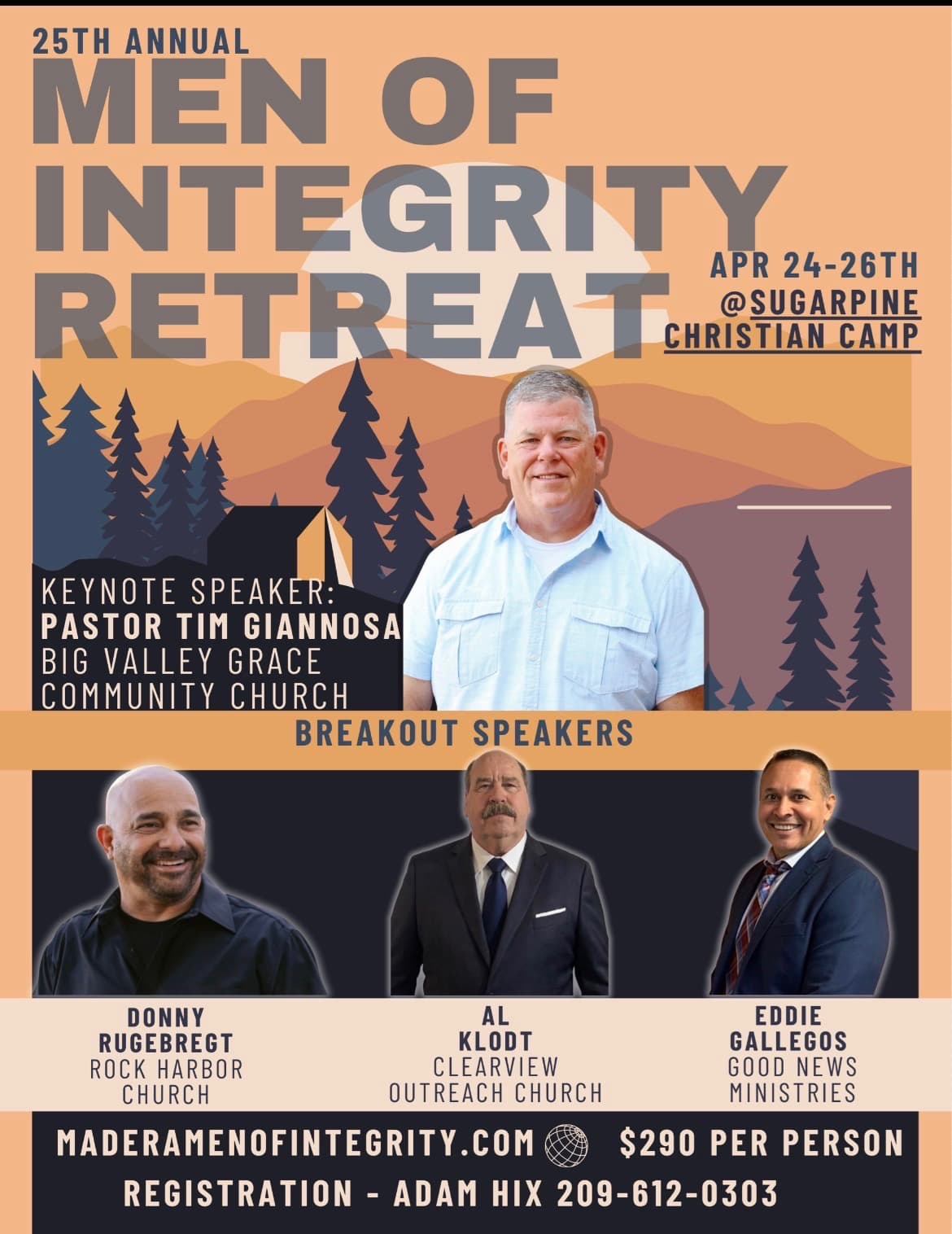 25th Annual Men of Integrity Retreat Flyer